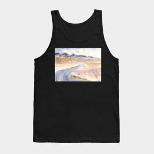 Tundra River Watercolor Painting Tank Top